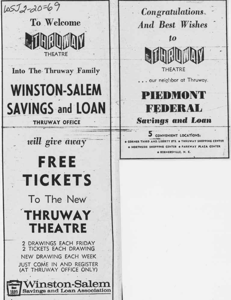 The Thruway Movie Theatre: Celebrating 50 Years - Winston-Salem